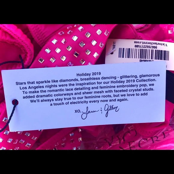 For Love of Lemons Victoria's Secret EMBELLISHED rhinestone mirage G Thong Panty - Picture 3 of 6